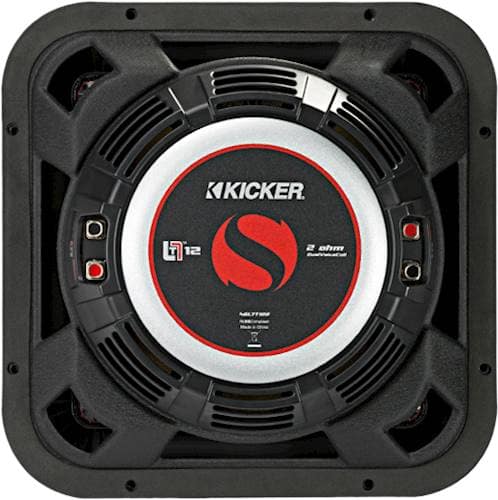 Back. KICKER - Solo-Baric L7T 12" Dual-Voice-Coil 8-Ohm Subwoofer - Black.