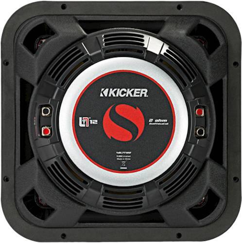 Back. KICKER - Solo-Baric L7T 12" Dual-Voice-Coil 8-Ohm Subwoofer - Black.