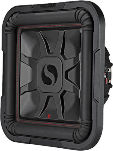 Left. KICKER - Solo-Baric L7T 12" Dual-Voice-Coil 8-Ohm Subwoofer - Black.