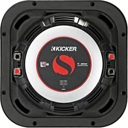 Back. KICKER - Solo-Baric L7T 8" Dual-Voice-Coil 4-Ohm Subwoofer - Black.