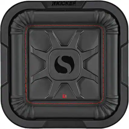 Front. KICKER - Solo-Baric L7T 8" Dual-Voice-Coil 4-Ohm Subwoofer - Black.