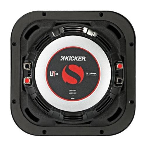 Alt View 13. KICKER - Solo-Baric L7T 8" Dual-Voice-Coil 4-Ohm Subwoofer - Black.