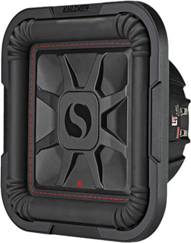 Left. KICKER - Solo-Baric L7T 10" Dual-Voice-Coil 8-Ohm Subwoofer - Black.
