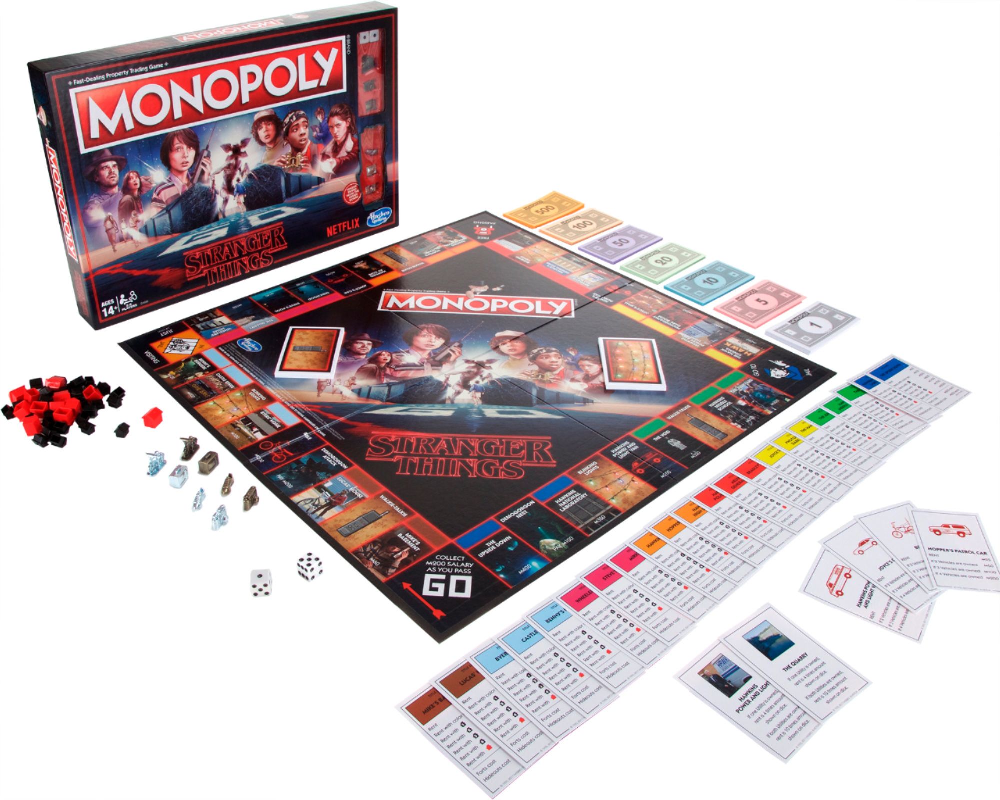 Left View: Monopoly Board Game Stranger Things Edition