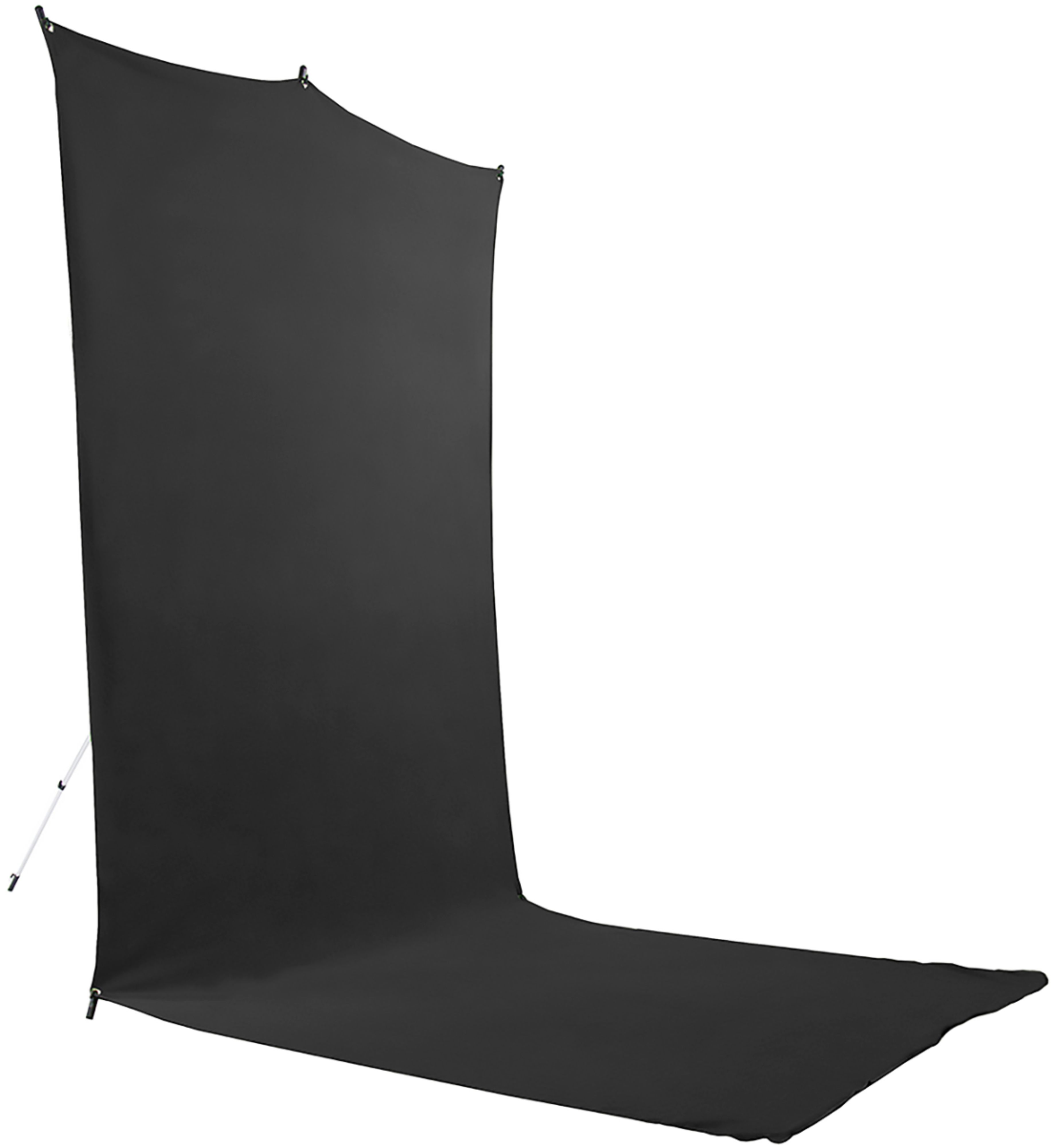 Angle View: Savage Universal - 5' x 12' Black Photo Backdrop - Black