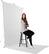 Alt View 12. Savage Universal - 5' x 12' Travel Photo Backdrop Kit - White.