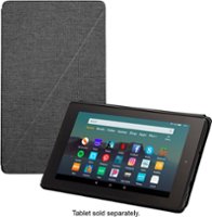 Cover Case for Amazon Fire 7 (9th Generation - 2019 release) - Charcoal Black - Front_Zoom