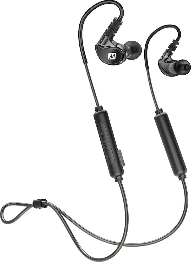 Left View: MEE audio - X6 Wireless In-Ear Headphones - Black