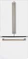 Café - 33 in. Wide 18 Cu. Ft. French Door Counter-Depth Smart Refrigerator with Automatic Door Stop and Contoured Doors - Matte White