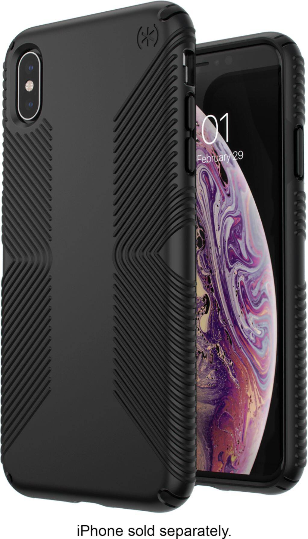 Alt View 11. Speck - Presidio Grip Case for Apple® iPhone® XS Max - Black.