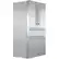 Angle. Bosch - 800 Series 21 Cu. Ft. 4-Door French Door Counter-Depth Smart Refrigerator - Stainless steel.