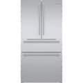 Bosch - 800 Series 36 in. Wide 21 Cu. Ft. 4-Door French Door Counter-Depth Smart Refrigerator with VitaFresh - Stainless Steel