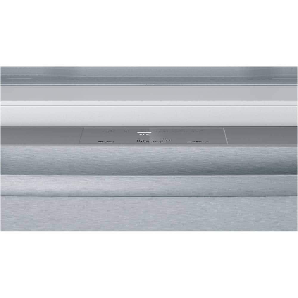 Alt View 20. Bosch - 800 Series 21 Cu. Ft. 4-Door French Door Counter-Depth Smart Refrigerator - Stainless steel.