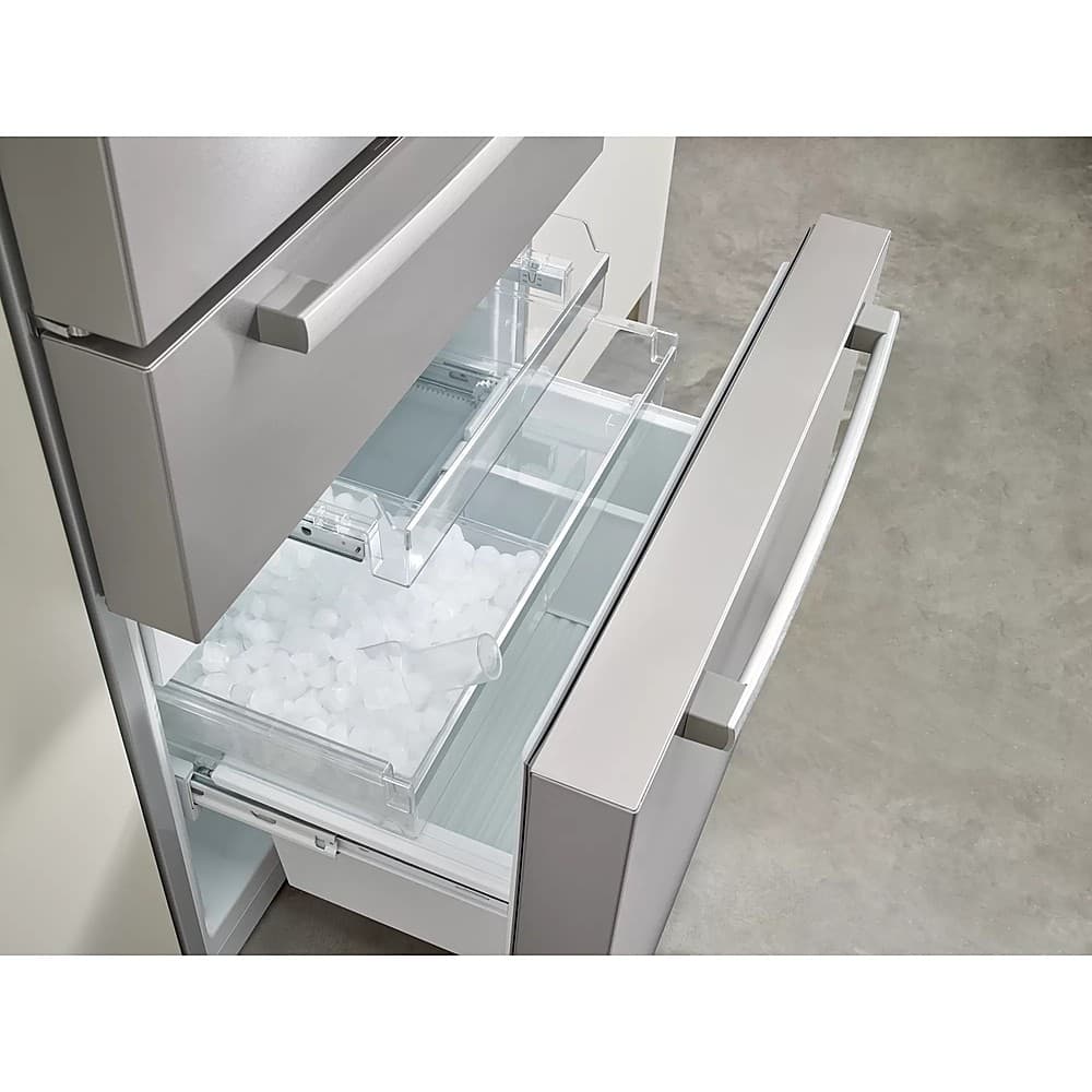 Alt View 18. Bosch - 800 Series 21 Cu. Ft. 4-Door French Door Counter-Depth Smart Refrigerator - Stainless steel.