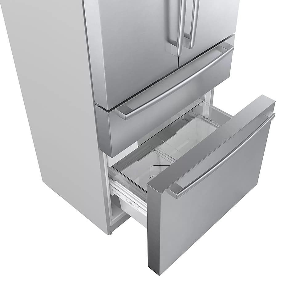 Alt View 13. Bosch - 800 Series 21 Cu. Ft. 4-Door French Door Counter-Depth Smart Refrigerator - Stainless steel.