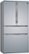 Angle Zoom. Bosch - 800 Series 20.5 Cu. Ft. 4-Door French Door Counter-Depth Smart Refrigerator - Stainless steel.