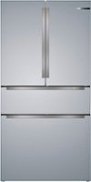 Bosch - 800 Series 20.5 Cu. Ft. 4-Door French Door Counter-Depth Smart Refrigerator - Stainless steel - Front_Zoom