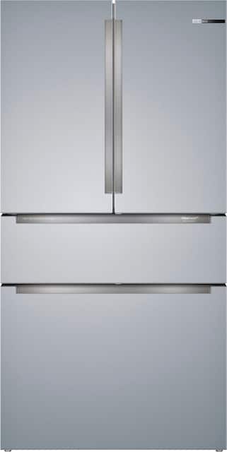 Bosch 800 Series 20 5 Cu Ft 4 Door French Door Counter Depth Refrigerator Stainless Steel B36cl80ens Best Buy