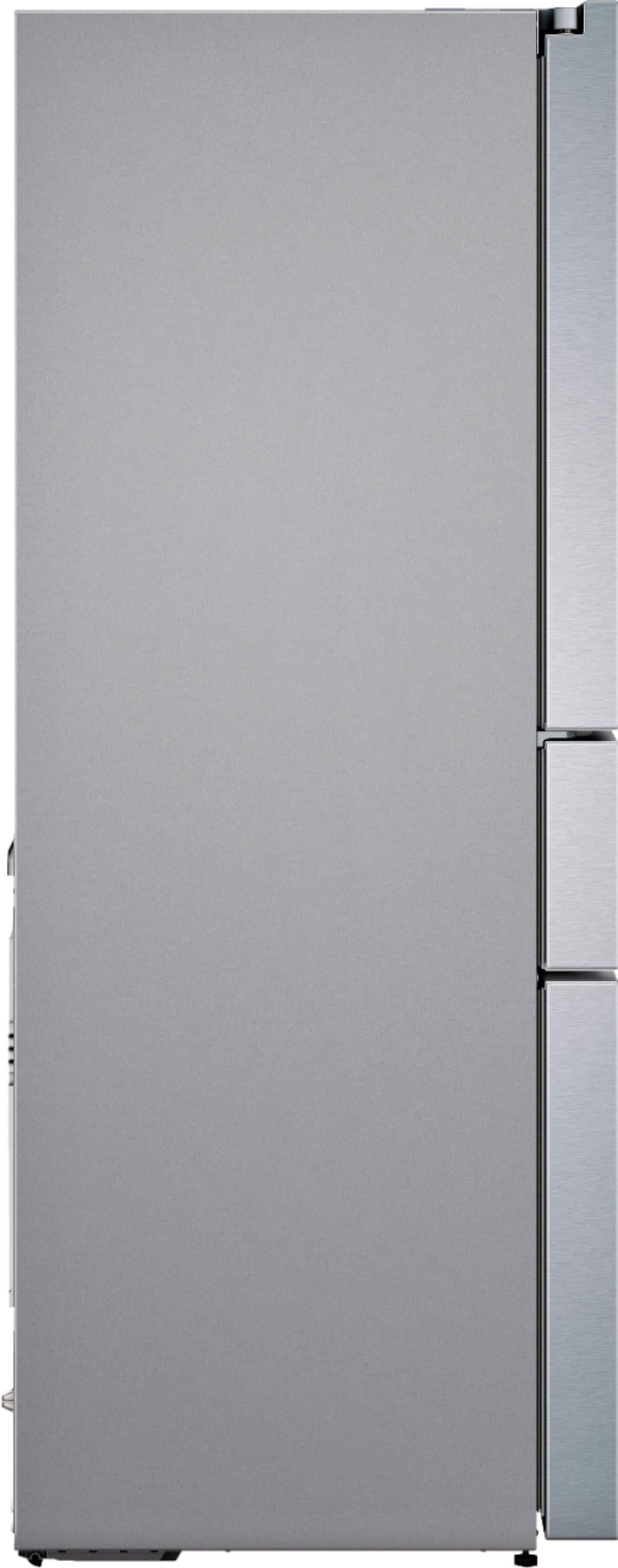 Alt View 1. Bosch - 800 Series 20.5 Cu. Ft. 4-Door French Door Counter-Depth Smart Refrigerator - Stainless steel.