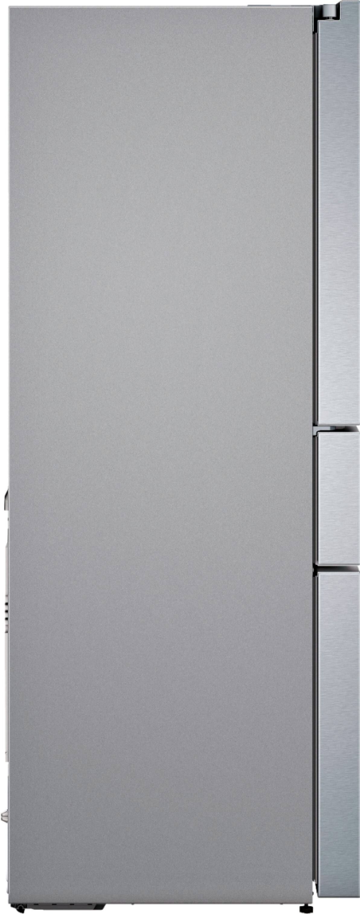 Alt View 1. Bosch - 800 Series 20.5 Cu. Ft. 4-Door French Door Counter-Depth Smart Refrigerator - Stainless steel.