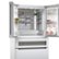 Alt View Zoom 12. Bosch - 800 Series 20.5 Cu. Ft. 4-Door French Door Counter-Depth Smart Refrigerator - Stainless Steel.