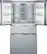 Alt View 3. Bosch - 800 Series 20.5 Cu. Ft. 4-Door French Door Counter-Depth Smart Refrigerator - Stainless steel.