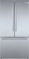 Bosch - 800 Series 21 Cu. Ft. French Door Counter-Depth Smart Refrigerator - Stainless Steel