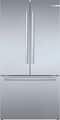 Bosch - 800 Series 36 in. Wide 21 Cu. Ft. French Door Bottom Freezer Counter-Depth Smart Refrigerator with VitaFresh - Stainless Steel