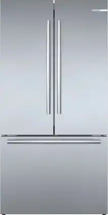 Bosch - 800 Series 21 Cu. Ft. French Door Counter-Depth Smart Refrigerator with VitaFresh - Stainless Steel