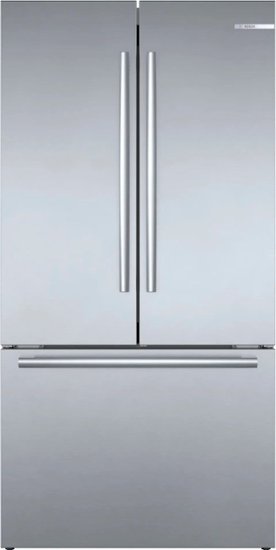 Bosch - 800 Series 21 Cu. Ft. French Door Counter-Depth Smart Refrigerator - Stainless Steel