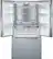 Alt View 4. Bosch - 800 Series 21 Cu. Ft. French Door Counter-Depth Smart Refrigerator - Stainless steel.