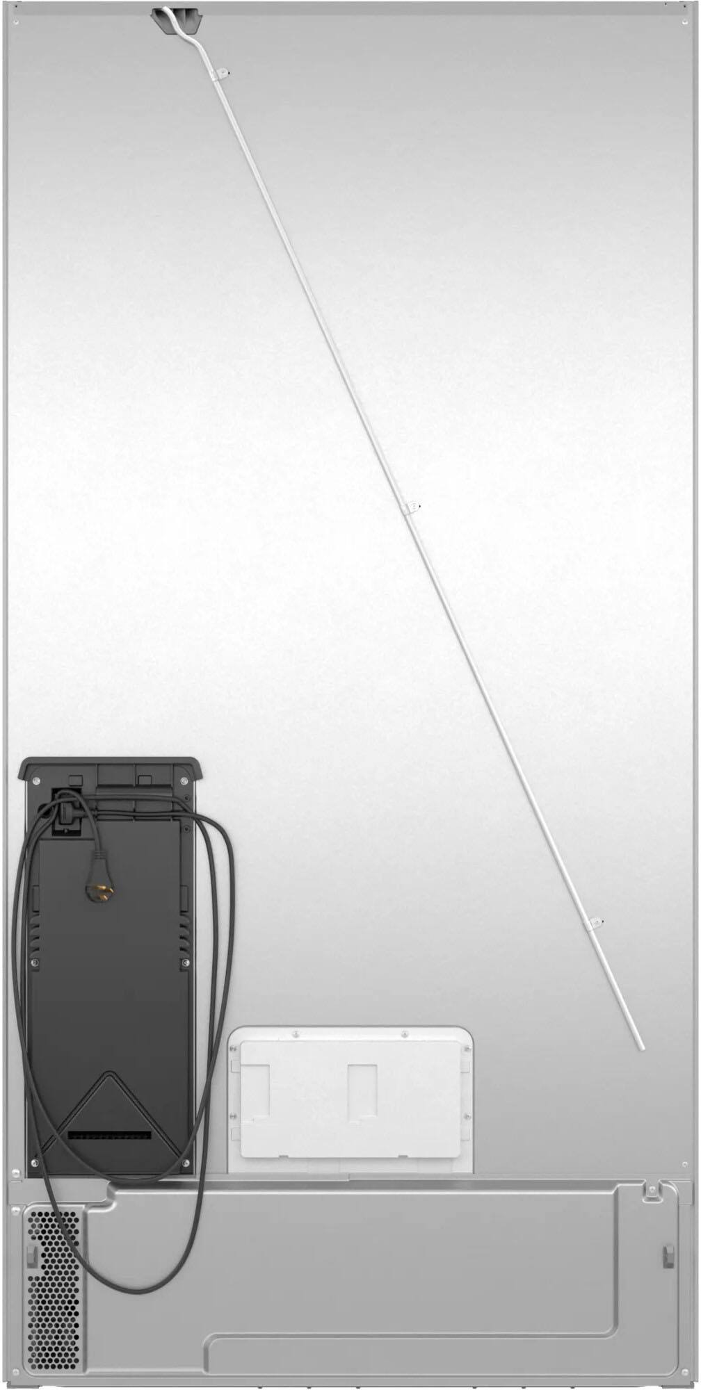 Alt View 2. Bosch - 800 Series 21 Cu. Ft. French Door Counter-Depth Smart Refrigerator - Stainless steel.