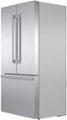 Left Zoom. Bosch - 800 Series 21 Cu. Ft. French Door Counter-Depth Smart Refrigerator - Stainless steel.