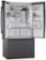 Alt View Zoom 12. Bosch - 800 Series 21 Cu. Ft. French Door Counter-Depth Smart Refrigerator - Black stainless steel.