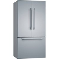 Bosch - 800 Series 20.8 Cu. Ft. French Door Counter-Depth Refrigerator - Stainless steel - Angle_Zoom