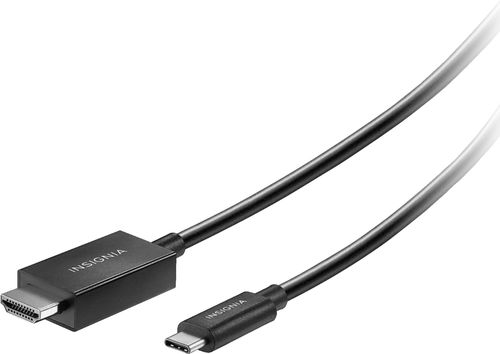 Insignia™ - 6' USB-C to 4K HDMI Cable for Macbook, iPad and compatible USB-C Devices - Black