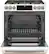Alt View 12. Café - 5.7 Cu. Ft. Self-Cleaning Slide-In Dual Fuel Convection Range.