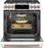 Alt View 13. Café - 5.7 Cu. Ft. Self-Cleaning Slide-In Dual Fuel Convection Range.