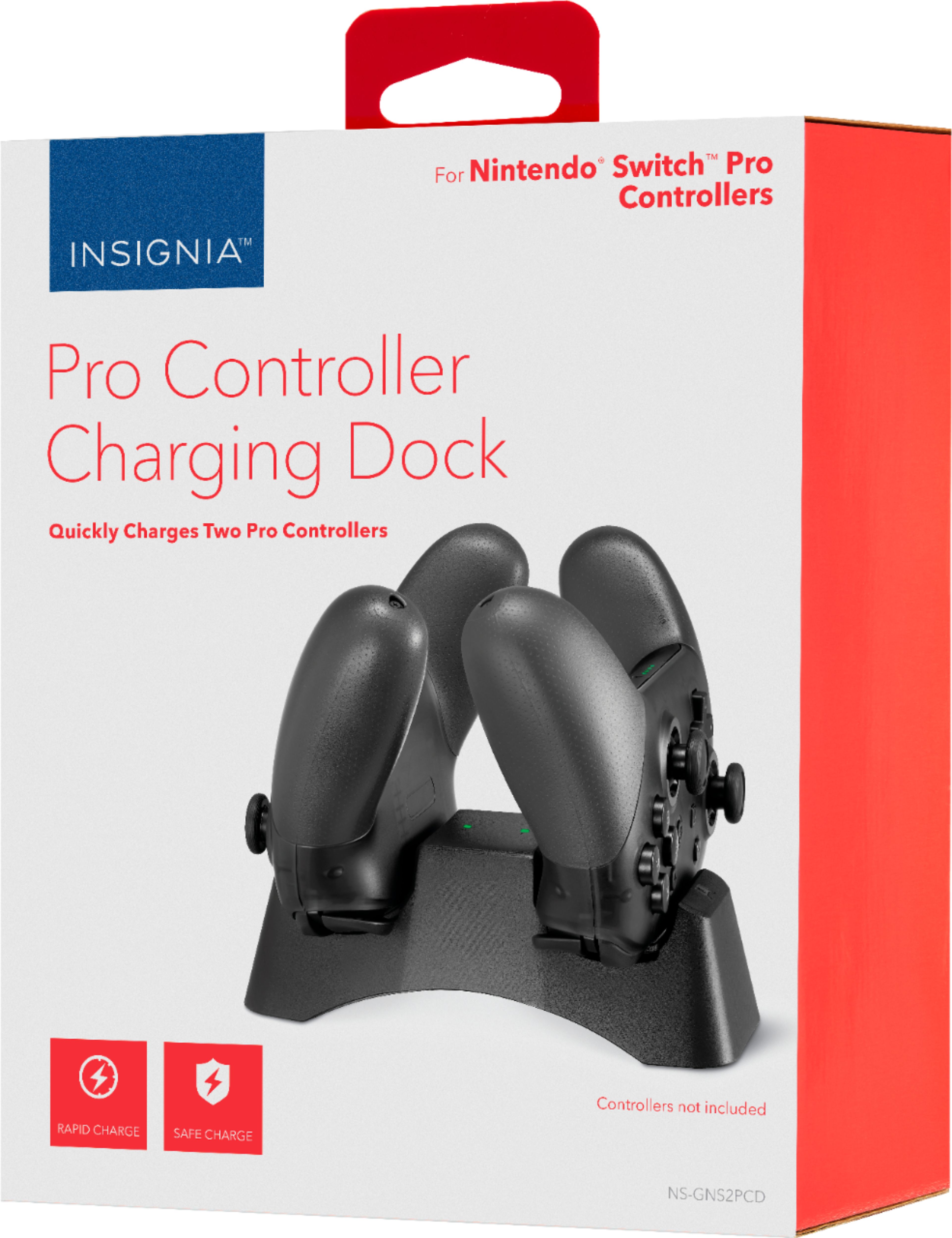 Best Buy: Insignia™ Charging Station Dock for Nintendo Switch Pro  Controllers Black NS-GNS2PCD
