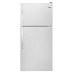 Whirlpool - 18.2 Cu. Ft. Top-Freezer Refrigerator - Stainless steel - Front_Zoom