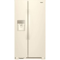 Whirlpool - 21.4 Cu. Ft. Side-by-Side Refrigerator - Biscuit - Front_Zoom