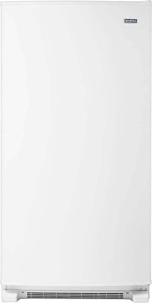 Maytag - 18 Cu. Ft. Frost Free Upright Freezer with LED Lighting - White - Front_Zoom