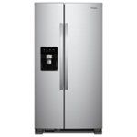 Whirlpool 24.6 Cu. Ft. Side-by-Side Refrigerator Monochromatic ...