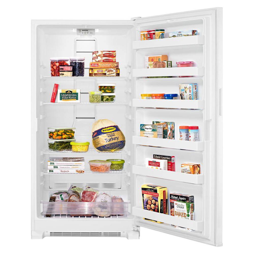 Customer Reviews: Maytag 19.7 Cu. Ft. Frost-Free Upright Freezer White ...