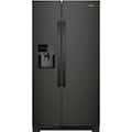 Whirlpool - 33 in. Wide 21.4 cu. ft. Side-by-Side Refrigerator - Black