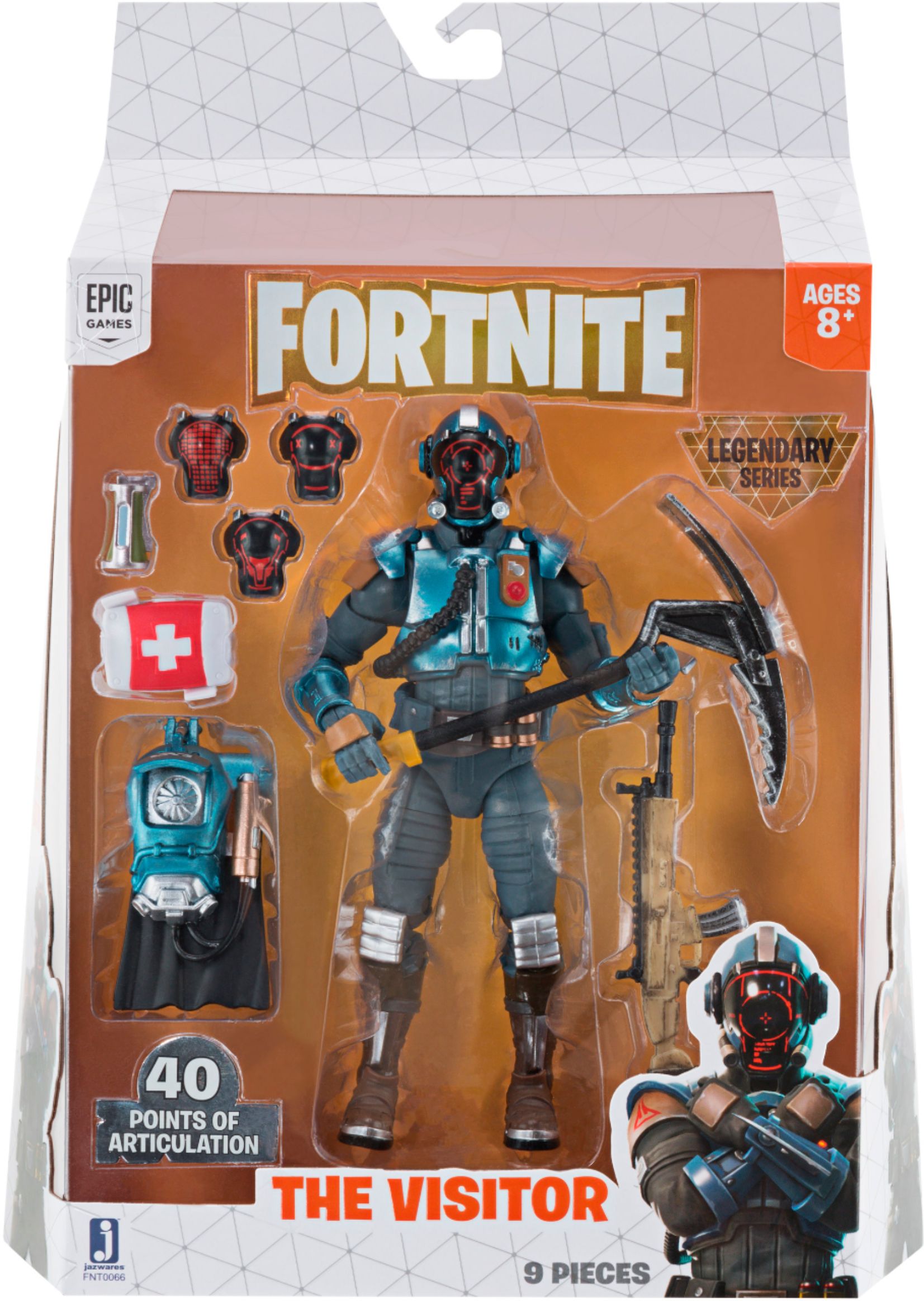Fortnite Legendary Series The Visitor Articulated Figure Blue/Black/Red ...