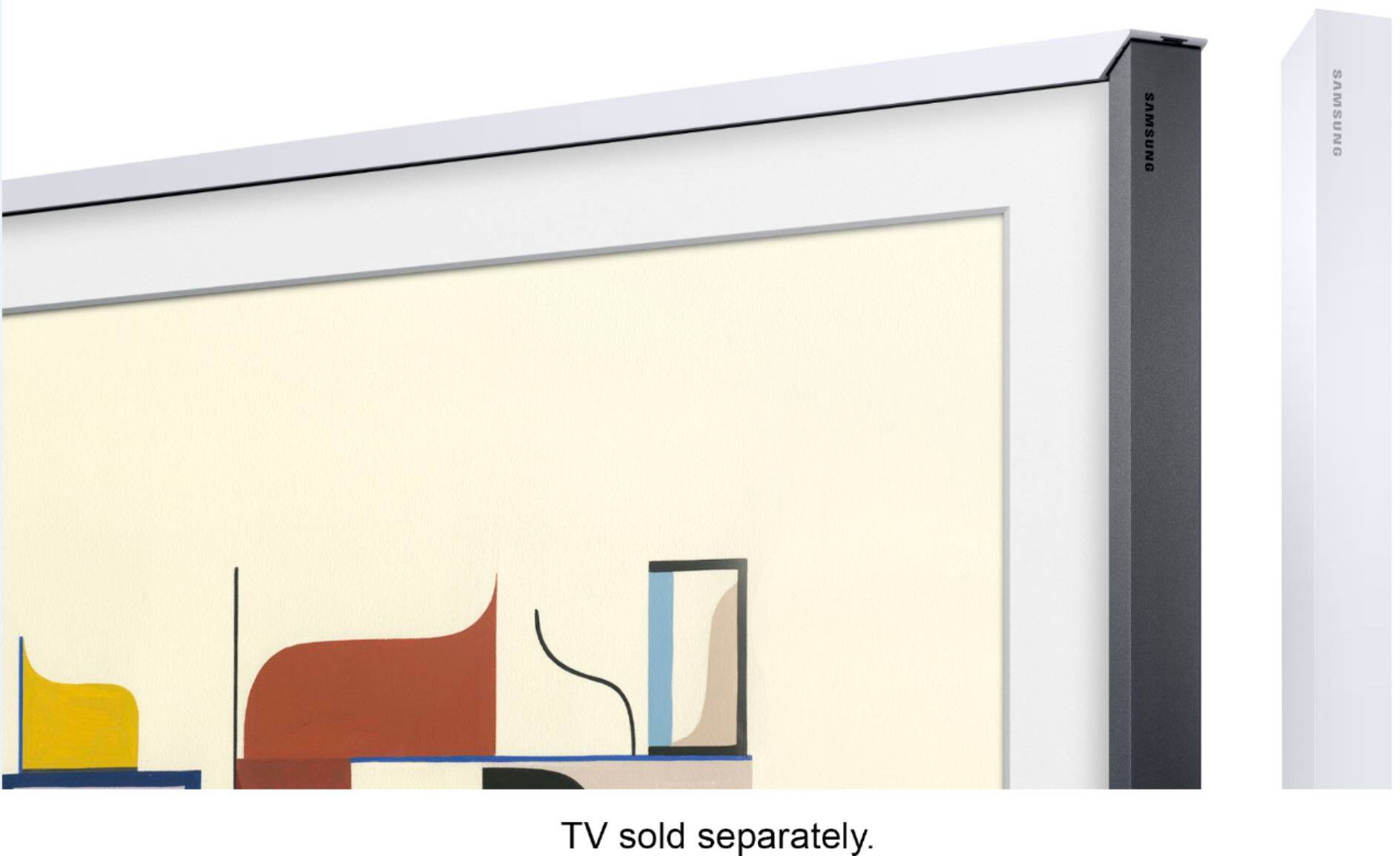 Alt View 14. Samsung - 49" The Frame Customizable Bezel - White.