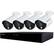 Front. Night Owl - 8-Channel, 4-Camera Indoor/Outdoor Wired 1944p 1TB DVR Surveillance System - Black/White.