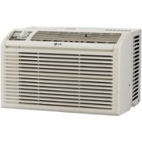 LG - 150 Sq. Ft. 5,000 BTU Window Air Conditioner - White - Front_Zoom