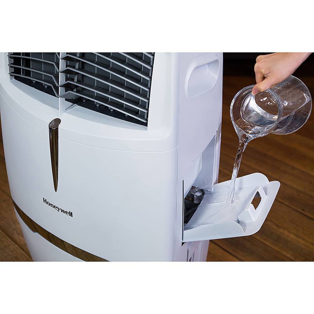 Alt View 21. Honeywell - 525 CFM Portable Evaporative Cooler - White.